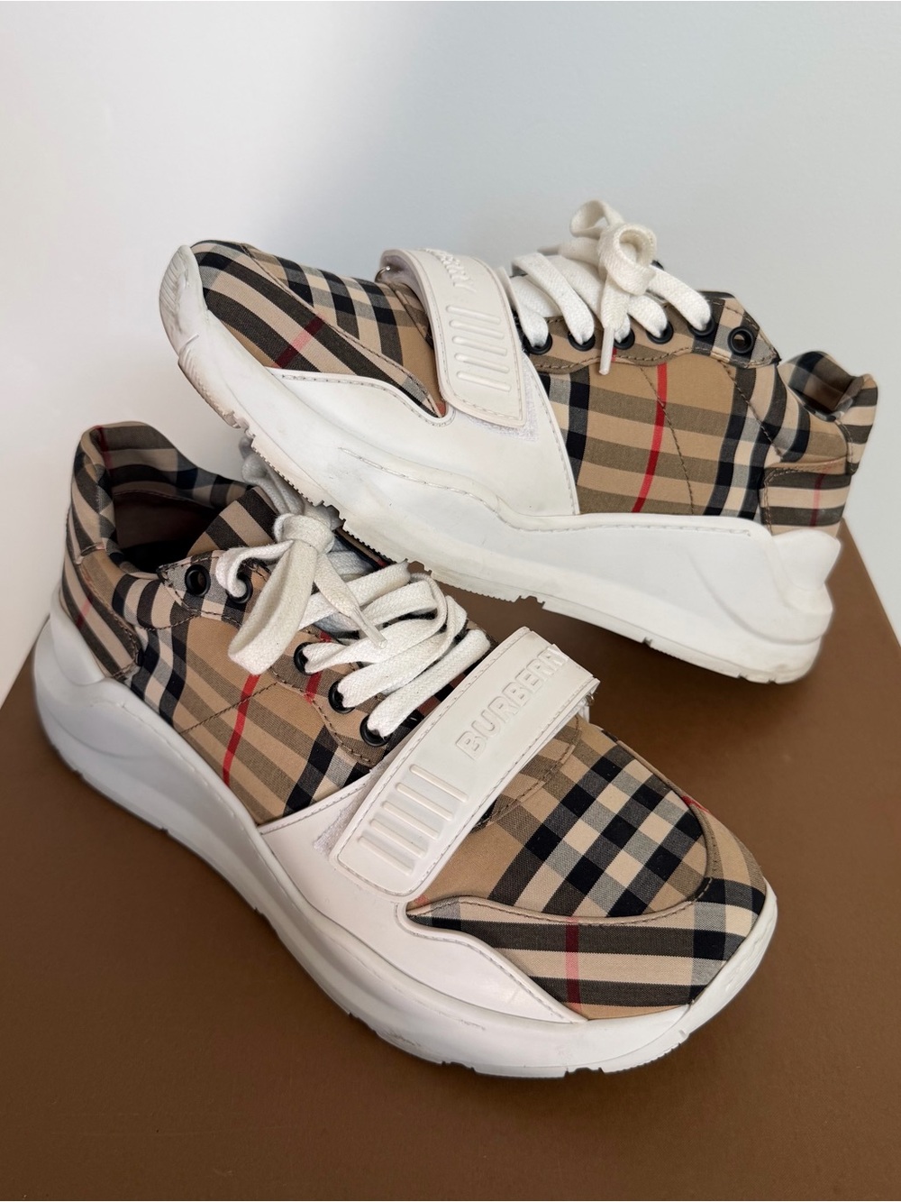 Burberry Low Top Vintage Check Sneakers